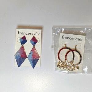 Francesca's Earrings Set NWT